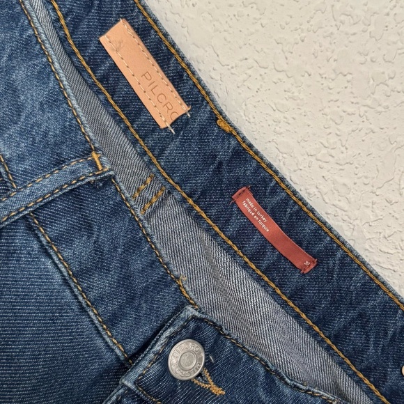 Pilcro Anthropologie The Annie Wide Leg Splatter Medium Wash Jeans Size 30 NEW - Picture 9 of 10